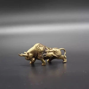 Vintage Copper Bull Desktop Home Decor Copper Creative Bronze Ware - Picture 1 of 4