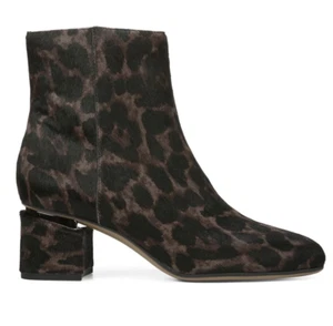 Neue Franco Sarto Leopardenmuster Kalbshaar Damen-Booties Größe 6,5 braun schwarz - Bild 1 von 5
