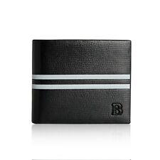 Great Desin Stylish Black Wallet With Stripe Quality PU Leather Super Slim 0001