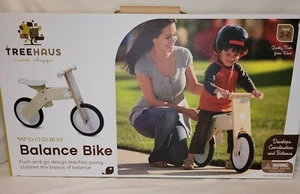 Treehaus Kids Toddler Wooden Balance Bike Push And Go Ages 3 To 6 Unisex NEW - Picture 1 of 3