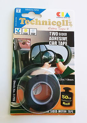 Technicqll Extra Cinta 2 Dos Lados Adhesivo T-709 Coche Cinta 1,5m 19mm • 4.68€