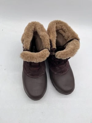 Columbia Sierra Summette Shorty Winter Boots Faux Fur  Brown Women's Size 8.5 - Image 1 of 4