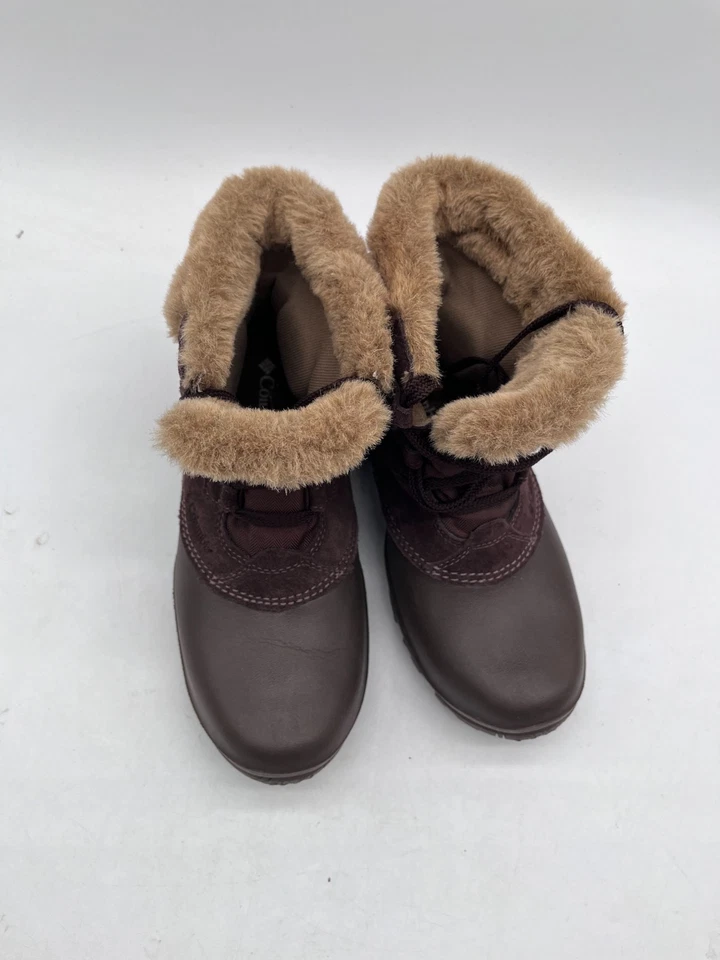 Columbia Sierra Summette Botas Cortas de Invierno Piel Sintética Marrón Para Mujer Talla 8.5 Foto 1 de 4