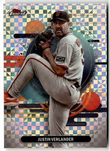 2025 Topps Finest MLB No. 119 Justin Verlander Checkerboard Refractor - Bild 1 von 2