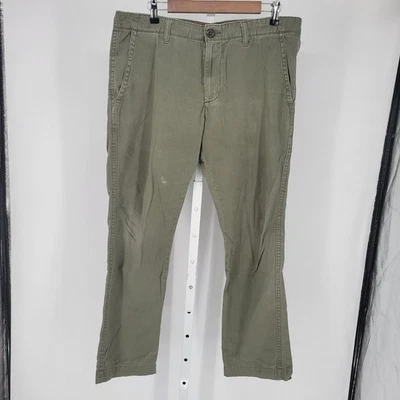 Arizona Jean Co Mens Sz 36x30 Slim Fit Flex Chino Pants Olive Green - Image 1 of 4