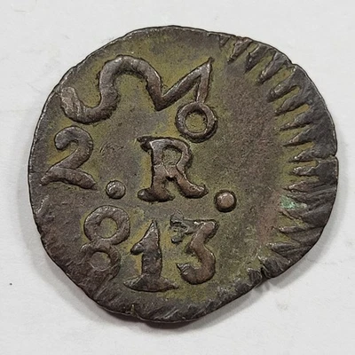 1813 Mexico Oaxaca SUD 2 Reales Choice Circulated Great Strike Morelos *K833 - Image 1 of 2