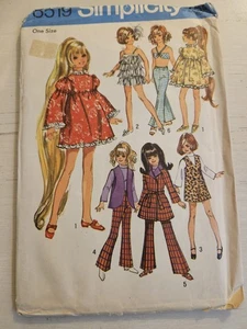 Vintage Simplicity Schnittmuster Puppenkleidung 17,5" Teenager ungeschnitten 1969 - Bild 1 von 3