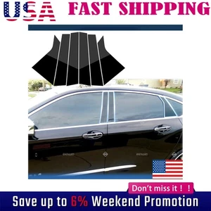 6pcs For 2014-2020 Chevy Impala Glossy Black Pillar Posts Trims Piano Covers NEW - Foto 1 di 12