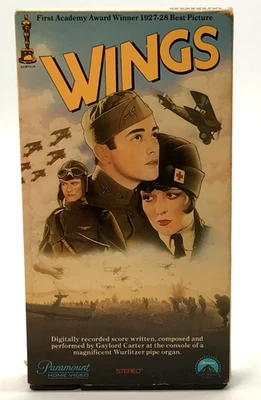 Wings VHS Movie Paramount 1927-28 Best Picture First Academy Award Winner - Image 1 of 3