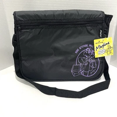 Bolso de Viaje Hallmark Maxine “Have Attitude, Will Travel” Negro para Computadora Nuevo con Etiquetas Foto 1 de 4