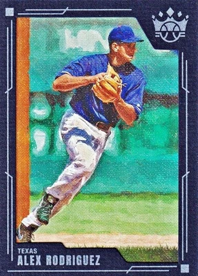 2022 Panini Diamond Kings Alex Rodriguez #73 Blue Frame Texas Rangers - Image 1 of 2