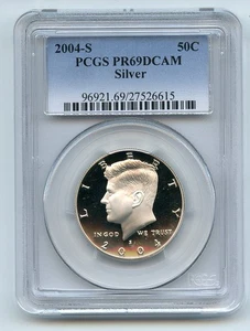2004 S 50C Silver Kennedy Half Dollar PCGS PR69DCAM - Picture 1 of 1