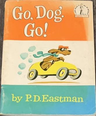RARE! Vintage Trade PB Edition Go, Dog. Go! By P.D. Eastman 6th Book 1961 GOOD!! Foto 1 de 4