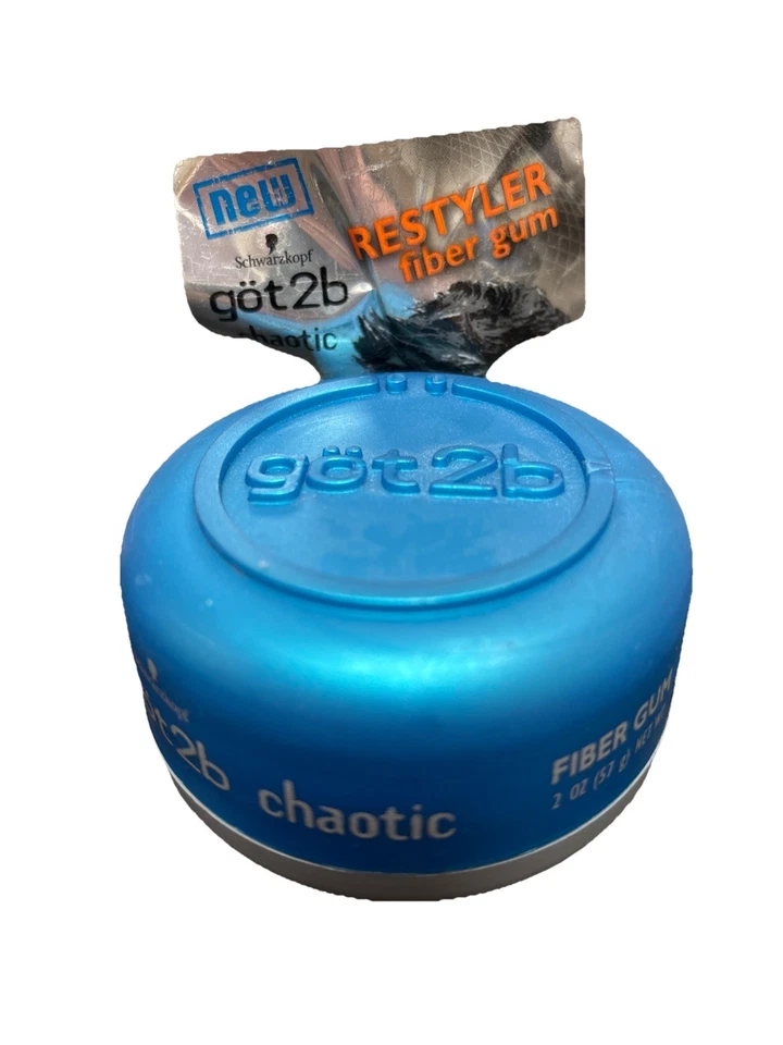 Goma de fibra Schwarzkoft Got2B RESTYLER CHAOTIC 2 oz. Suporte flexível RARO HTF novo - Imagem 1 de 4