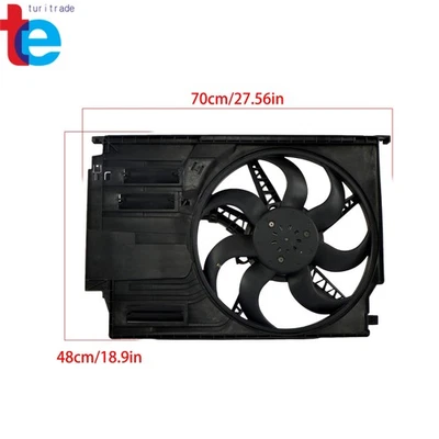 Radiator Cooling Fan Assembly For Mini Cooper 2014-2017 2018 2019 17427617609 - Image 1 of 4