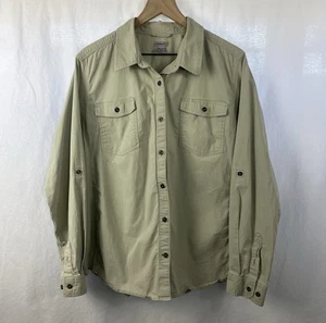 Camicia donna CARHARTT verde bozeman outdoor robusta flessibile manica lunga bottoni XXL - Foto 1 di 12
