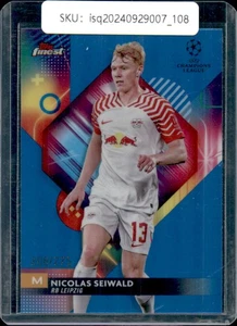 2024 Topps Finest UEFA Club Competitions Nicolas Seiwald /275 Sky Blue #55 - Picture 1 of 2