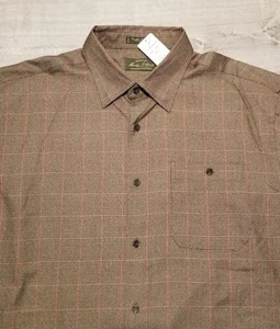 Mens ORVIS Signature Plaid 85% silk 15% wool LongSleeve Buttondown Shirt XXL - Picture 1 of 6