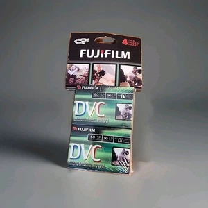 Fujifilm DVC Cassette Mini DV SP 60 Min LP 90 Min. 4 Pack. NEW SEALED - Picture 1 of 3