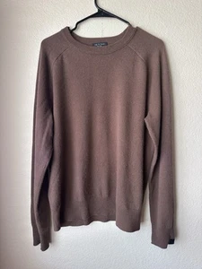 Suéter Formal Rag & Bone New York 100% Cachemira Tejido Marrón Para Hombre Talla Grande - Imagen 1 de 7
