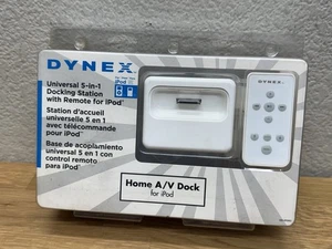 Dynex Station d'accueil universelle pour iPod 5 en 1 avec télécommande, station d'accueil A/V boîte ouverte - Photo 1 sur 8