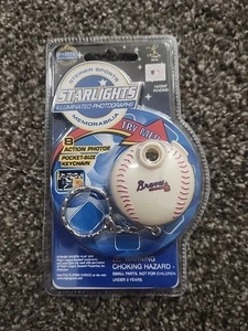 Vintage 2002 Steiner Sports Atlanta Braves Keychain photo viewer NEW - Picture 1 of 2