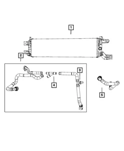 Genuine Mopar Battery Radiator 68510722AA - Picture 1 of 5