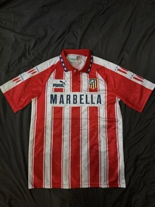 Puma RETRO STYLE Atletico 1994/1995 Home Men’s Jersey - Size L (fits like M) - Picture 1 of 14