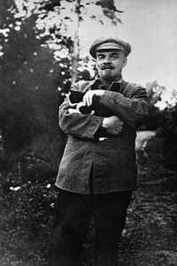 Lenin fotografiert mit Katze 4x6 Foto - Bild 1 von 1
