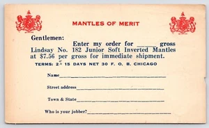 Chicago Illinois ~ Junior Soft Inverted Mantelli di Merito ~ Lindsay Light Co Postal - Foto 1 di 2