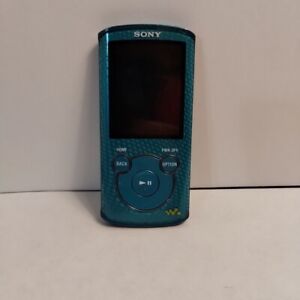 Reproductor de medios digitales azul Sony Walkman NWZ-E463 4 GB MP3 probado funciona
