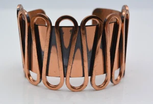 Pulsera Vintage, Brazalete Cobre, RENOIR, Pieza Libro "Rondele", De Colección Años 50 - Imagen 1 de 11