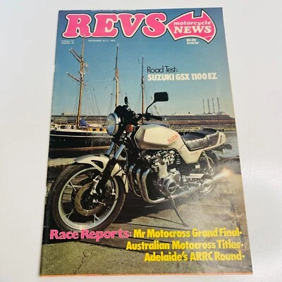 REVS Motorcycle News 1982 Vol. 15 No. 23 Vintage A3 Large Print RARE - Image 1 of 4