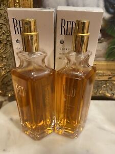 Vintage RED by GIORGIO BEVERLY HILLS Perfume 3.0 Oz EDT For Women New / Set Of 2