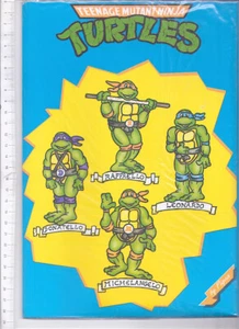 TURTLES - TARTARUGHE NINJA 1991 Pigna italy letter set - carta da lettere 10+10 - Imagen 1 de 2