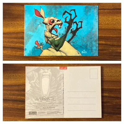 MTG✨Vintage POLYMORPH POSTCARD & MTG CARD✨Mirage NM RARE 1996 R. Bliss Artwork - Image 1 of 4