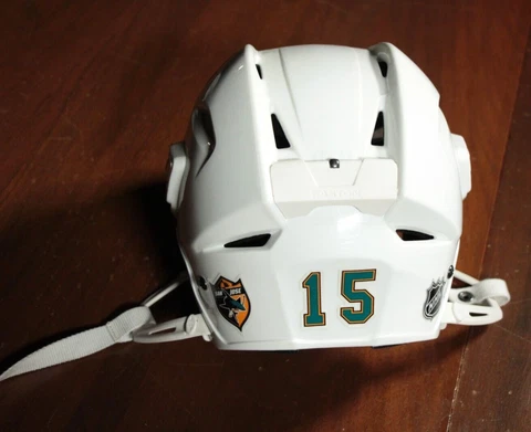 San Jose Sharks Dany Heatley Game Model Signed Autographed Easton Helmet NHL Cover