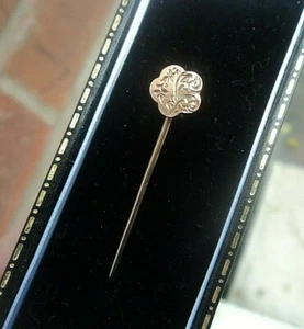 Viktorianisch 9ct Rosegold Ästhetisch Blumenmuster Anstecknadel H/M 1901 B ' Ham - Bild 1 von 5