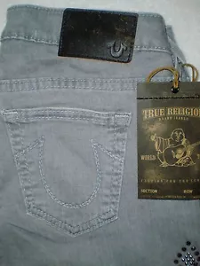 Pantalones de mezclilla elásticos para mujer True Religion Jude adornados con tachuelas nuevos $238 - Imagen 1 de 8
