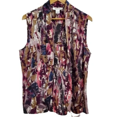 Blusa Grande Sin Mangas Ciruela Púrpura Y2K Judith Hart Moulin Rouge Nueva con Etiquetas Foto 1 de 4