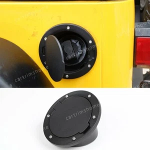 Kit de tapa de relleno de tapa de llenado de tapa de combustible negra para Jeep Wrangler TJ 1997-2006 - Imagen 1 de 9