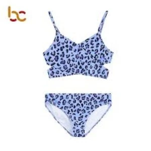 Kanu Surf Girls One Piece Swimsuit Beach Leopard Purple New With Tags Size 8 - Picture 1 of 2