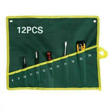12/25 Pockets Spanner Wrench Small Hand Tool Roll Up Storage Tool Bags