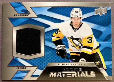 2022-23 Upper Deck Rookie Materials #RM-FH Filip Hallander Pittsburgh Penguins - Image 1 of 2