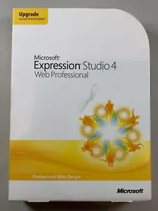 Microsoft Expression Studio 4 Web Professional Upgrade Software Disc Complete - Picture 1 of 7