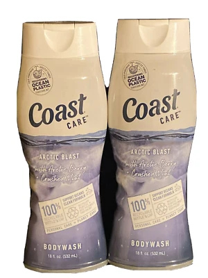 2 Coast Care Body Wash,18 盎司,ARCTIC BLAST,Artic Berry & Mint,免运费 — 第 1/2 张图片