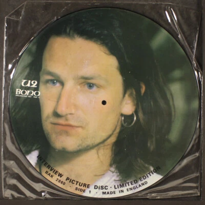 U2 / BONO: interview picture disc BAKTABAK 12" LP 33 RPM United Kingdom - Image 1 of 2