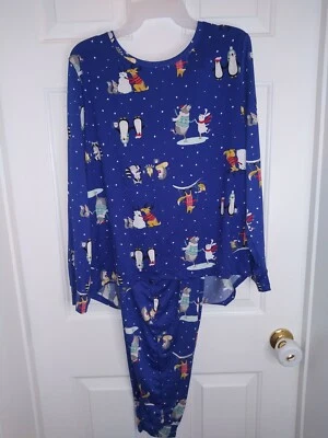 ¡NUEVO! JUEGO DE PIJAMA MANGA LARGA BRILLANTE SECRET TREASURES MUJER TALLA MEDIANA 8-10  Foto 1 de 4