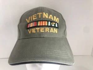Vietnam Veteran Cap Strap Back Hat RothCo One Size Fits All (Olive Green) - Picture 1 of 7