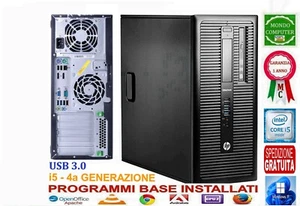 COMPUTER HP ELITEDESK 800 G1 CPU INTEL CORE i5 4570TE SSD WINDOWS 11 - Imagen 1 de 1